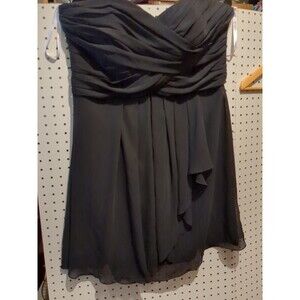David's Bridal Black Sleeveless Short Dress Size 16 Wedding Formal